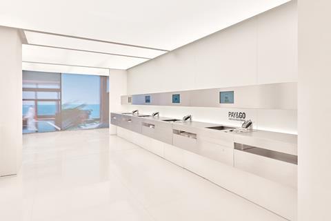 Zara Madrid pay and go counters
